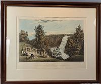 Entire framed print showing mat and frame