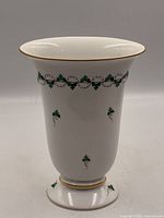 Front view of vase showing pattern and shape