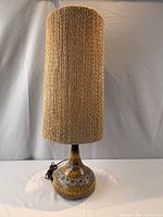 Full view of lamp with shade