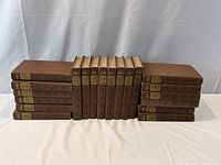 Full 20-volume set arranged to show spines and uniform binding