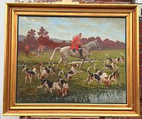 Framed painting front view