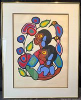 Framed serigraph overall view