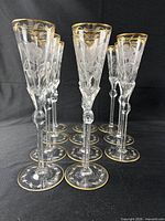 Front angled view showing all 11 flutes standing