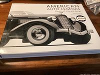 Front cover of American Auto Legends hardcover book with dust jacket