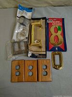 Group view of all hardware items laid out