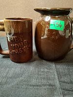 Jug and mug front view