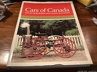 Front cover of Cars of Canada book