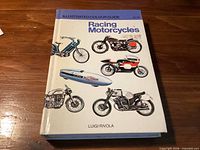 Front cover of the hardcover book showing title, author, series and illustrated motorcycles