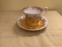 Royal Albert Regal Series teacup and saucer showing pattern and condition