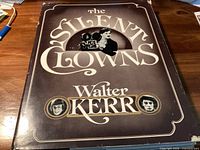 Front cover of The Silent Clowns hardcover book