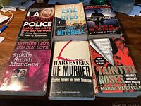 Front covers of all six paperback books