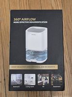 Front of retail box showing product image and 360° airflow claim
