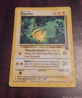 Front of Pikachu promo card showing full text and artwork