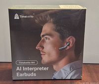 Front of sealed Timekettle W4 AI Interpreter Earbuds retail box