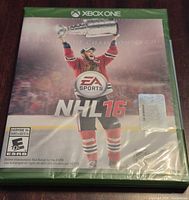 Front of sealed Xbox One NHL 16 game case