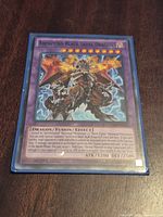 Front of sleeved Archfiend Black Skull Dragon card