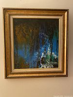 Full view of framed painting on wall