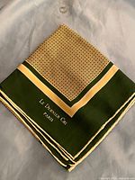 Full folded view showing logo, colors and borders