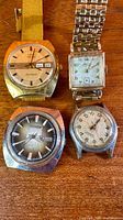Front view of all four wristwatches