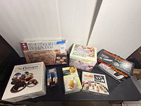 All seven boxed kitchen gadgets and accessories displayed together