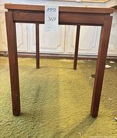 Full view of wooden side table