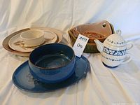 Group shot of all ceramic items front view