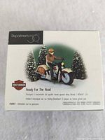 Front of original Department 56 box showing product name Ready For The Road and model #58907