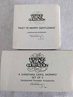 Box fronts showing product names