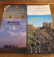 Front covers of all four booklets laid side by side