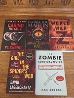 All five paperback books front covers displayed