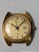Front view of Timex wristwatch showing dial and case