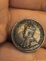 Obverse showing King George V portrait and inscription