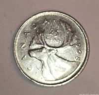 Reverse showing caribou design and 1968 date