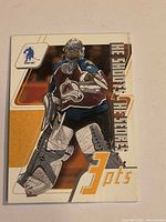 Front of Patrick Roy 3-pt redemption card