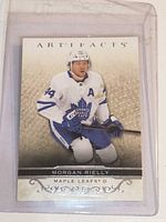 Front of Morgan Rielly Artifacts card inside holder