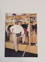 Front of Tony Amonte Upper Deck Profiles card showing locker room image