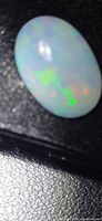 Close-up of opal showing play-of-color