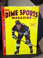 Front of Dime Sports Magazine card featuring Wayne Gretzky