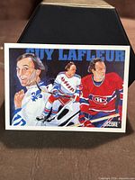 Front of Guy Lafleur tribute card