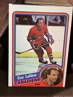 Front of 1984-85 Topps Guy Lafleur card