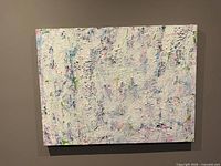 Front view of entire abstract canvas artwork