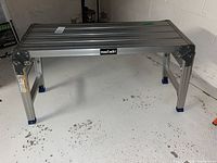 Top view of aluminum work platform