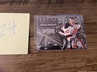 Front of Martin Brodeur Armor Plate card in sleeve