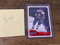 Front of Rick Nash 2011-12 Upper Deck Victory card in sleeve