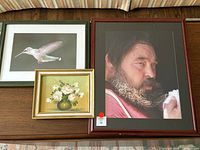 Group shot of all three framed artworks