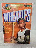 Front view Roberto Clemente commemorative Wheaties box