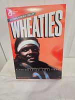 Front of Wheaties Walter Payton tribute box