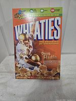 Front view of Wheaties Doug Flutie cereal box