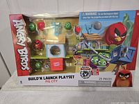 Front of Angry Birds Build ’n Launch Playset Pig City sealed box
