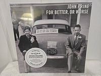 Front cover of John Prine – For Better, or Worse sealed LP